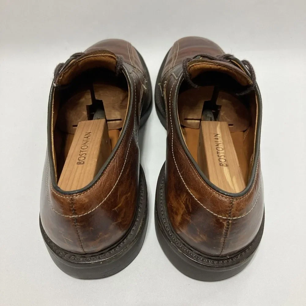 Allen Edmonds Mapleton Brown Leather Lace Up Derby Dress Shoes Men's Size 11.5 B